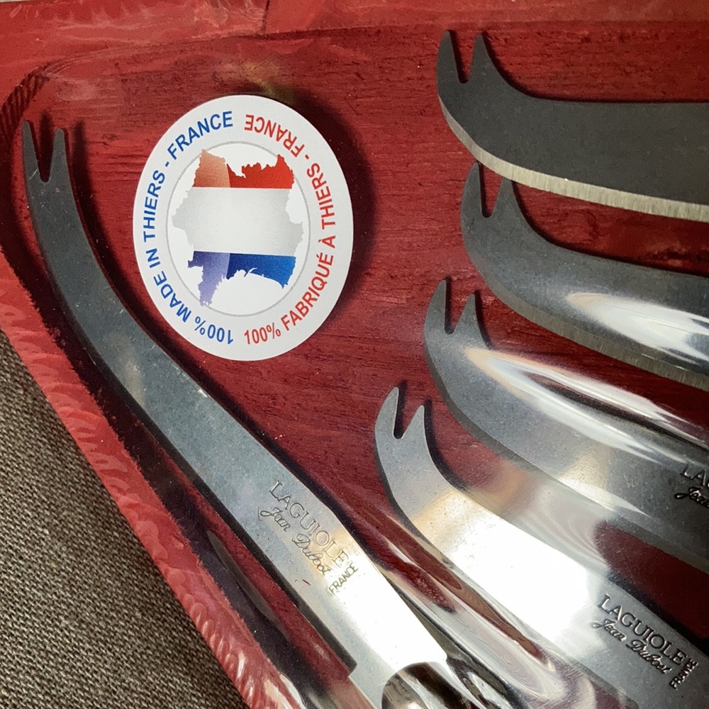 Vintage Jean Dubost Laguiole 5 piece cheese set - Picture 3 of 6